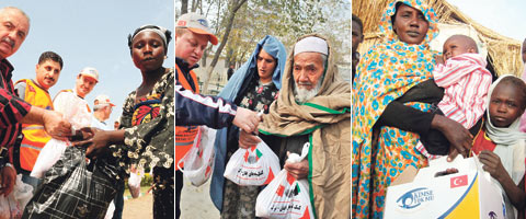 African nations like Ethiopia and Nigeria were among over 120 countries in which people were cheered by the arrival of boxes and boxes of aid during the Eid al-Adha holiday, along with smiling Turkish volunteers. Turkish Charities Bring Eid Spirit to Southeast, World