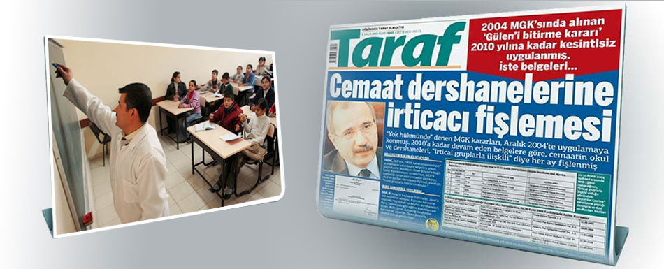 Okullar ve dershaneler 'irticacı' diye fişlenmiş